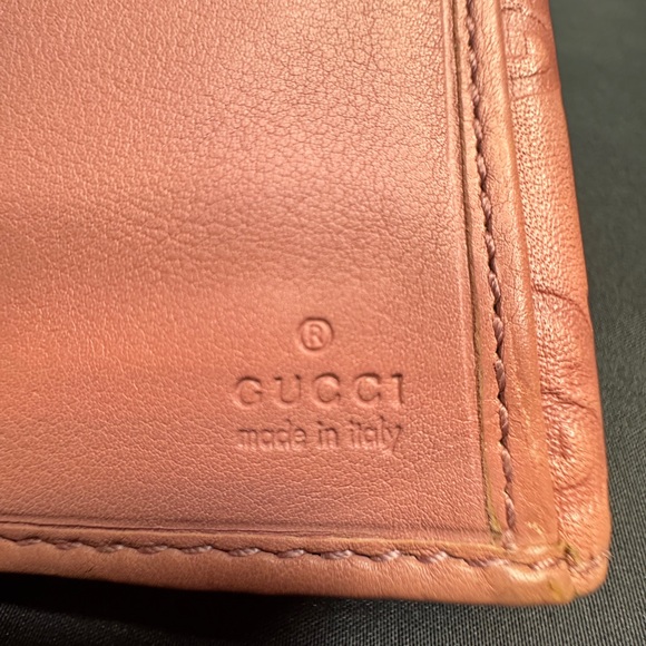 Gucci Heart GG Guccissima Embellished Pink Continental Leather Wallet - Picture 10 of 16